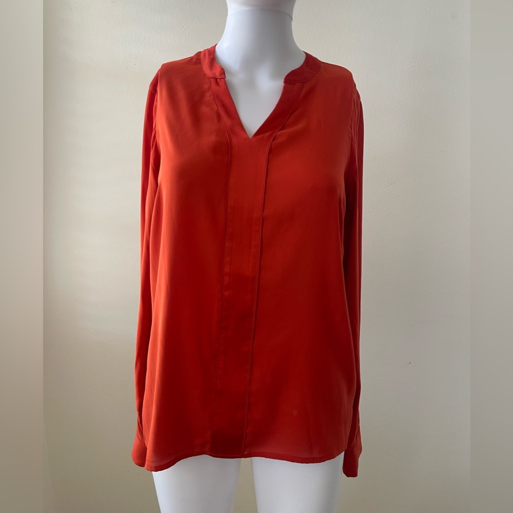 The Limited Orange Long Sleeve Blouse
